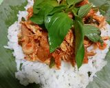 Foto langkah ke 5 dari resep Nasi Bakar Ayam Pedas.
