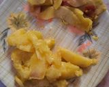 A picture of step 1 of Peach Punch.