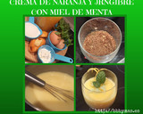 Foto del paso 6 de la receta: Crema de naranja y jengibre con miel/azúcar de menta