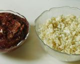 A picture of step 2 of Fig Almond Halwa.