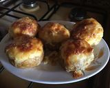 Foto del paso 6 de la receta Patatas rellenas de jamón ibérico y queso gratinadas al horno