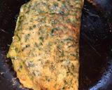 A picture of step 7 of Spinach Mushroom Omelette.