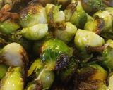 A picture of step 4 of Roasted Bacon and Brussels Sprouts.
