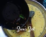 A picture of step 4 of Pachai Mor Kuzhambu.