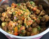 A picture of step 6 of Savory Chana-Aloo Chaat.