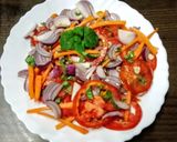 A picture of step 3 of Emerald Fresh Tomato & Basil Garden Salad.