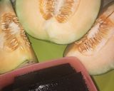 Foto langkah ke 1 dari resep Es Melon Cincau Gulmer.