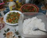 Une image de l'étape 4 de Salade composée, riz et poivron vert.