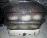 Gambar langkah 5 resipi Pau cendawan viral inti carbonara.