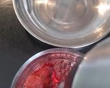 A picture of step 3 of Strawberry sorbet.