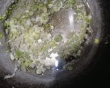 A picture of step 3 of Chinese Rice with Manchurian.