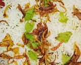 A picture of step 4 of Chicken Dum Biryani.