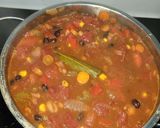 A picture of step 5 of Wood Badge Vegetarian Chilli.