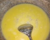 A picture of step 2 of Besan Milk Burfi from ghee residue.