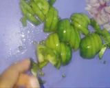 Foto langkah ke 2 dari resep Cumi Asin Petai Sambal Hijau.