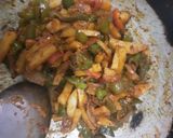 A picture of step 1 of Dry Capsicum Potato with Chinese twist.