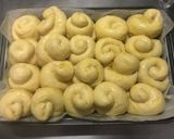 A picture of step 15 of Honey Scallion & Butter Dinner Rolls with Pre-Ferment.