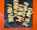 Foto del paso 3 de la receta: Momias salchicha para Halloween