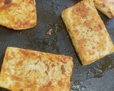 A picture of step 4 of One Pot Paneer Steak with sauted veg and beetroot curd.