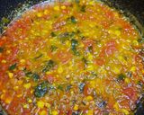 A picture of step 5 of Corn Tikka Masala Punjabi dish.