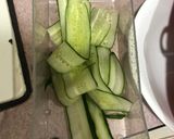 蝦仁素麵黃瓜捲（無油料理）的食譜步驟1照片