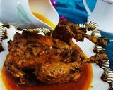 A picture of step 6 of Mughlai Tandoori Murg Mushallam Restaurant style.