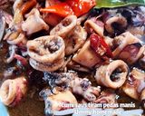Foto langkah ke 4 dari resep Cumi saus tiram pedas manis.