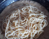 Foto del paso 7 de la receta: Espaguetis salsa alfredo con pollo y champiñones