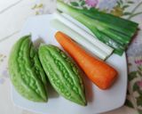 Hình bước làm 1 của món Gỏi KHỔ QUA chay