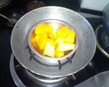 A picture of step 2 of Pumpkin bharta.