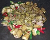 Foto langkah ke 6 dari resep Ati Ampela + Tahu Kecap.