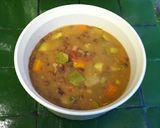 A picture of step 4 of Yucatecan Bean Stew.
