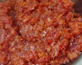 A picture of step 2 of Gazar Ka halwa with Rabadi and gulab jamun.