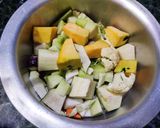 সব্জী চিংড়ি (sabji chingri recipe in Bengali) রেসিপি ধাপ - 2 ছবি