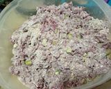 A picture of step 3 of Beetroot and pistachio cookies.