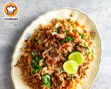 Gambar langkah 12 resipi Makaroni Goreng Daging.