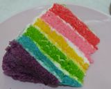 Foto langkah ke 8 dari resep Rainbow Cake kukus Ny. Liem, Lembuttt.