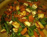 A picture of step 9 of Simla mirch ki healthy bhujiya.