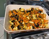Une image de l'étape 11 de Aubergines, carottes et tomate au four.