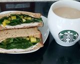 A picture of step 4 of My Sliced Chicken with Spinach and Yellow Sweet Pepper Sandwich.