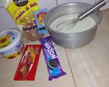 صورة لخطوة 1 من وصفة كريم ديسار شوكولاته يقتل بالبنة متراطوش الوصفة هبال 🤎🍫