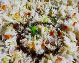 A picture of step 8 of Veg Manchurian and Fried Rice.
