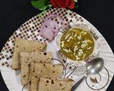 A picture of step 4 of Palak Paneer.