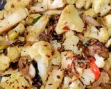 A picture of step 5 of Aniseeds Roasted Cauliflower Florets.