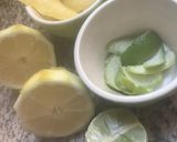 Une image de l'étape 1 de Muffins🪺duo de 🍋 citrons jaune et vert🍃🍈.