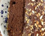 A picture of step 10 of Eggless Chocolate Banana cake.