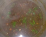 A picture of step 6 of Manchow veg soup.