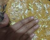 A picture of step 3 of Baisan ka Halwa.