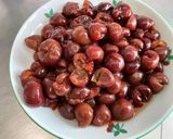 Une image de l'étape 2 de Gâteau renversé aux cerises et caramel.