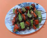 Hình bước làm 2 của món Bò Nướng Xiên Que